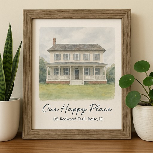 House portrait transformation